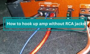 How to hook up amp without RCA jacks