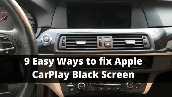 how to fix Apple CarPlay Black Screen 1 1024x576 1